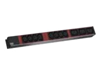 Bachmann Rack-PDU – Standard, 1-phasig, Vertikal, 1U, 16 A 230 V, 8×C13 + 3×C19, C20, 2 m