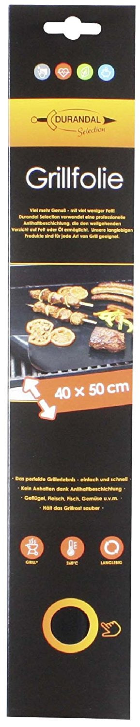 Durandal Backmatte 40 × 36 cm, Kunststoff, PTFE-beschichtet, Schwarz