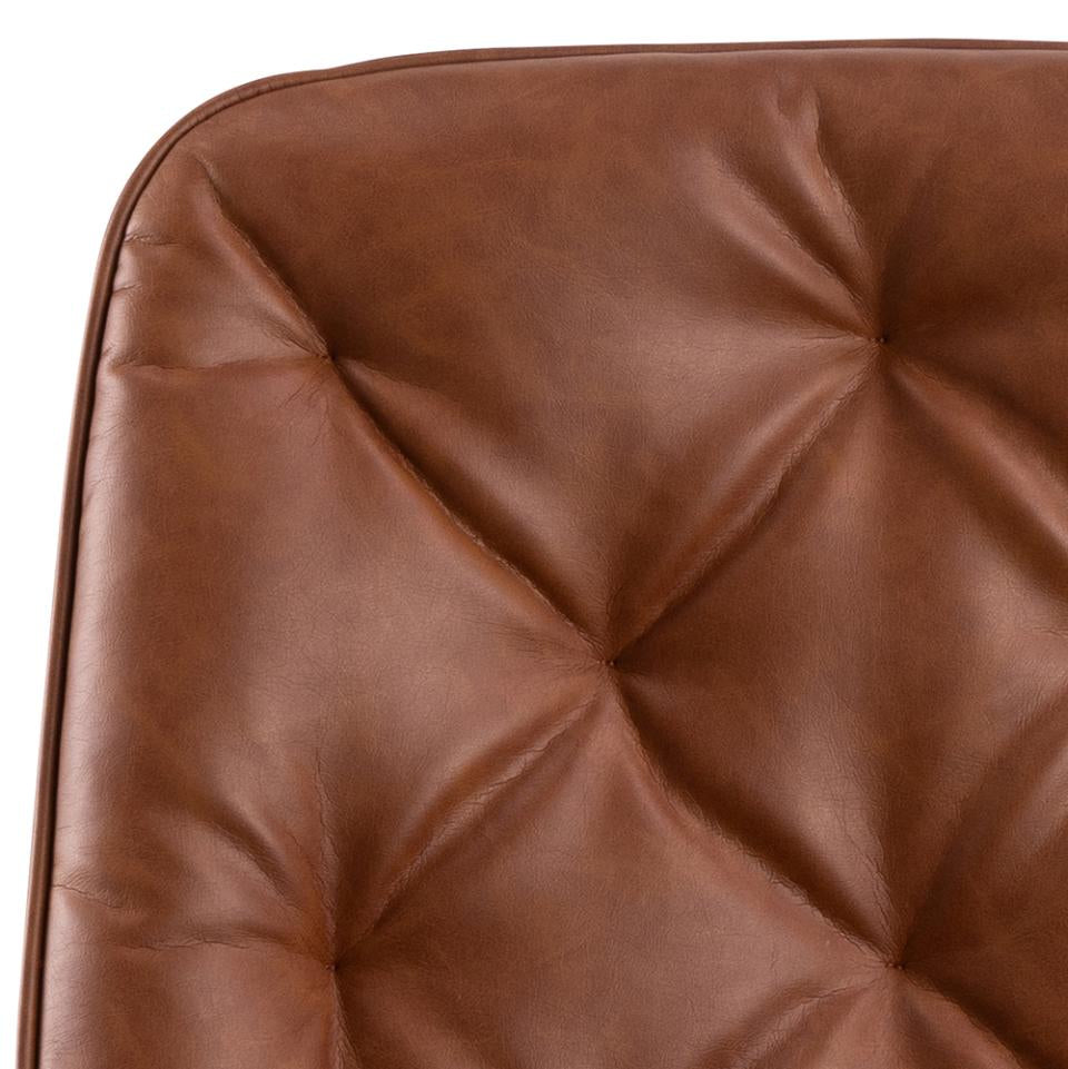 Actona AC Design Bürostuhl Erik – braun, Kunstleder