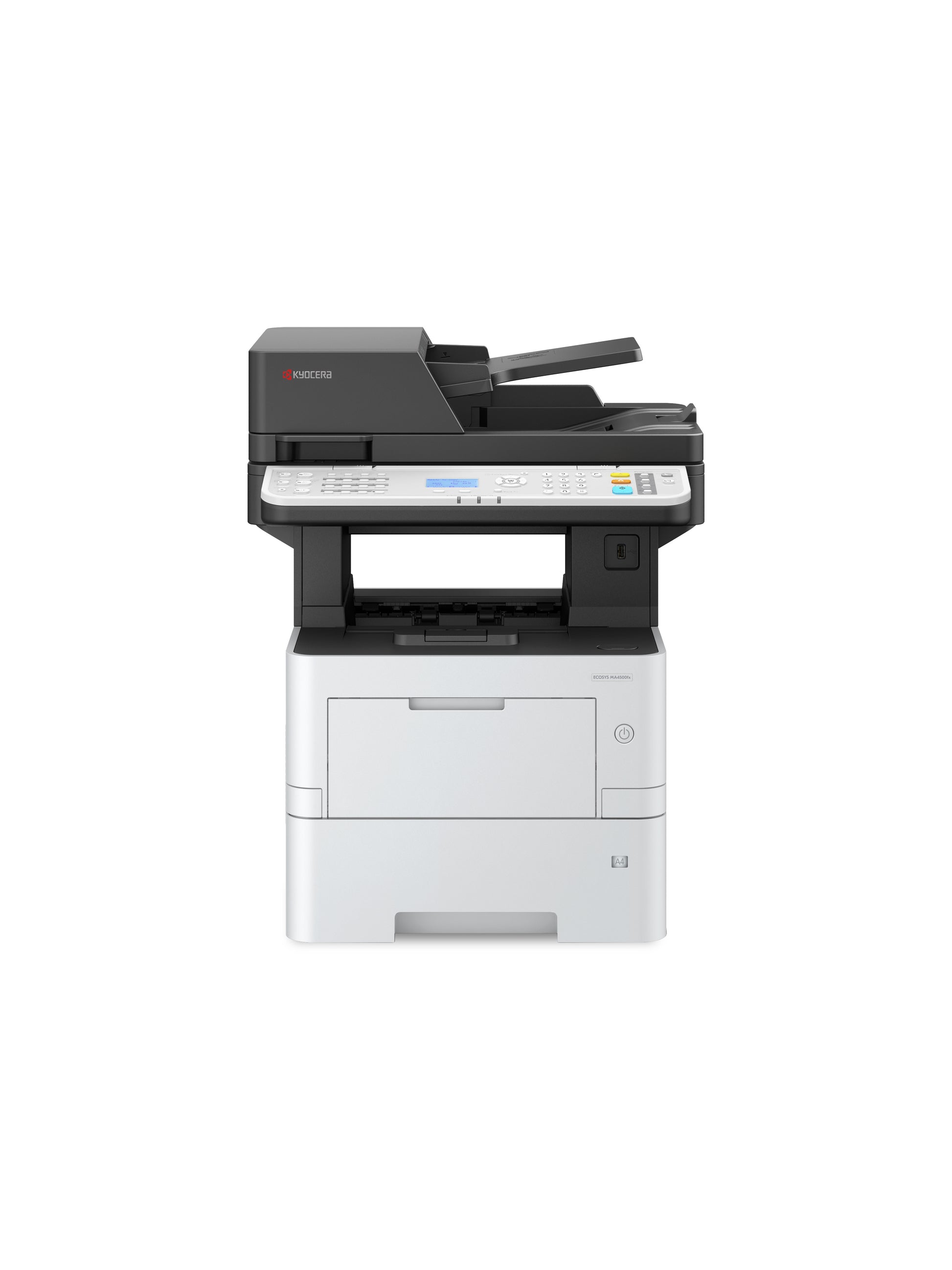 KYOCERA Ecosys Ma4500Fx – S/W Laser-MFP A4, 4-in-1 – USB/LAN – Duplex, Duplex-ADF, 75 Blatt ADF – 45 ppm S/W