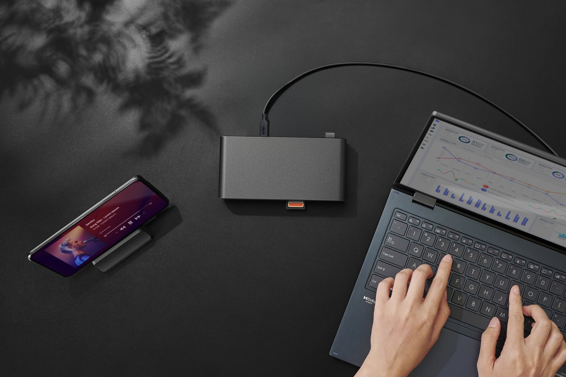 ASUS DC301 Dockingstation – USB-C, 2× DP, 1× HDMI, 3× USB-A, 2× USB-C, 90 W PD, GbE, SD, 3,5 mm Audio