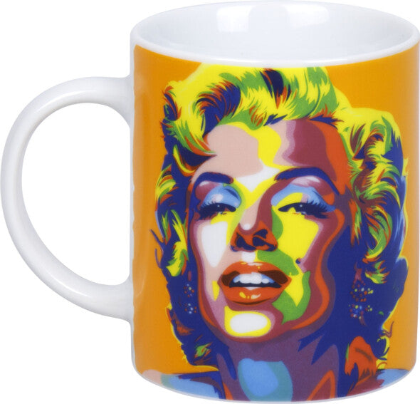 Könitz Porzellan Könitz Kaffeebecher Marilyn Monroe – 300 ml, Ø 8,0 cm, H 9,5 cm, Porzellan, spülmaschinenfest