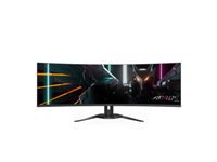 GIGABYTE AORUS CO49DQ – Monitor, 49" 5120 × 1440 (DQHD), OLED, 144 Hz, 250 cd/m², KVM, VESA 100 × 100, Schwarz