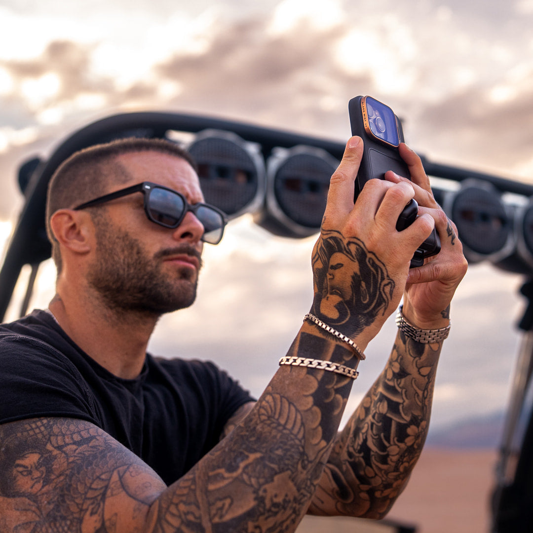 PolarPro Backcover – für Smartphones – schwarz – Aluminium