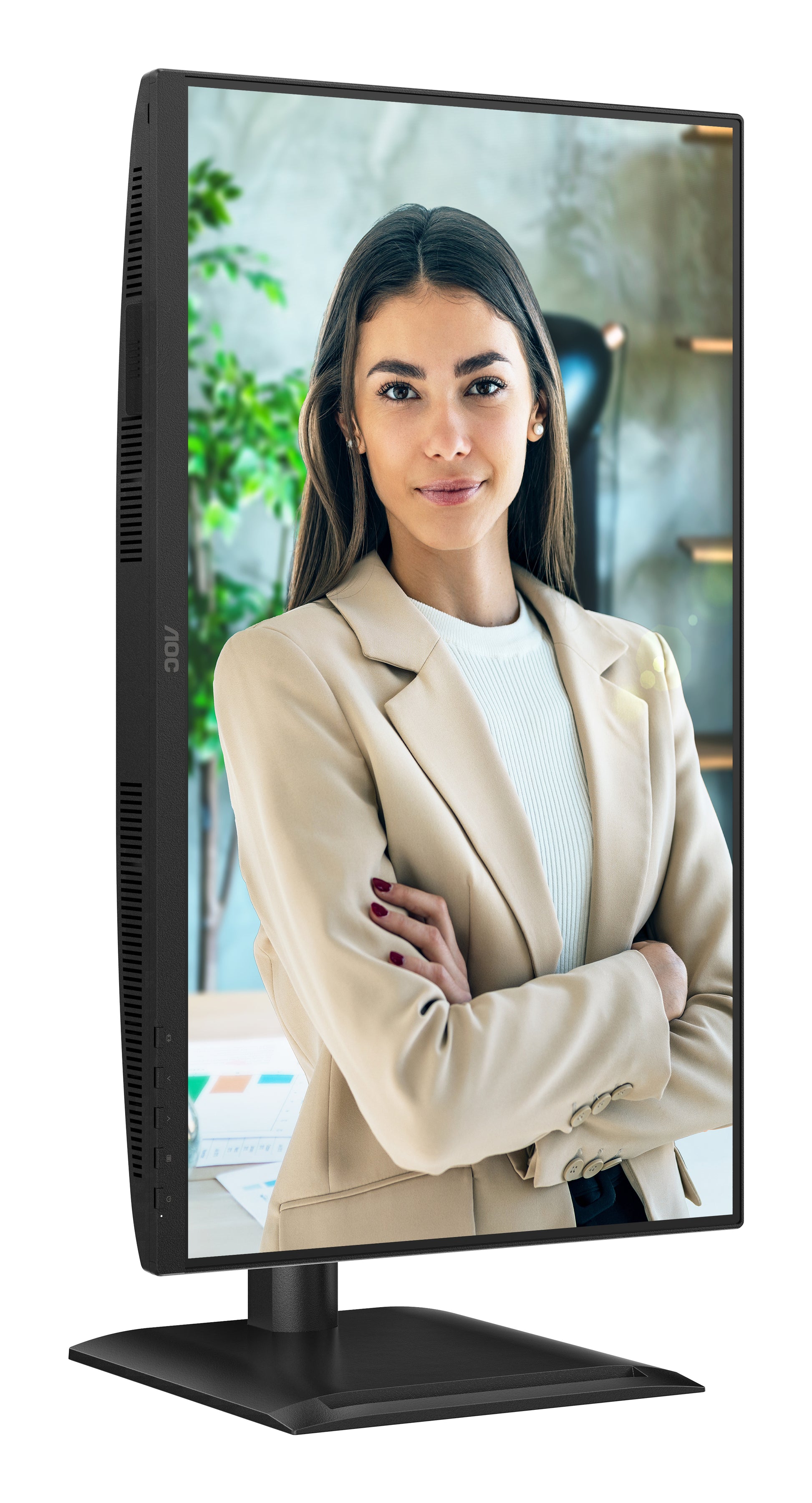 AOC 24P4CV – Monitor, 23,8" 1920 × 1080 (Full HD), IPS, 120 Hz, KVM, VESA 100 × 100, Schwarz