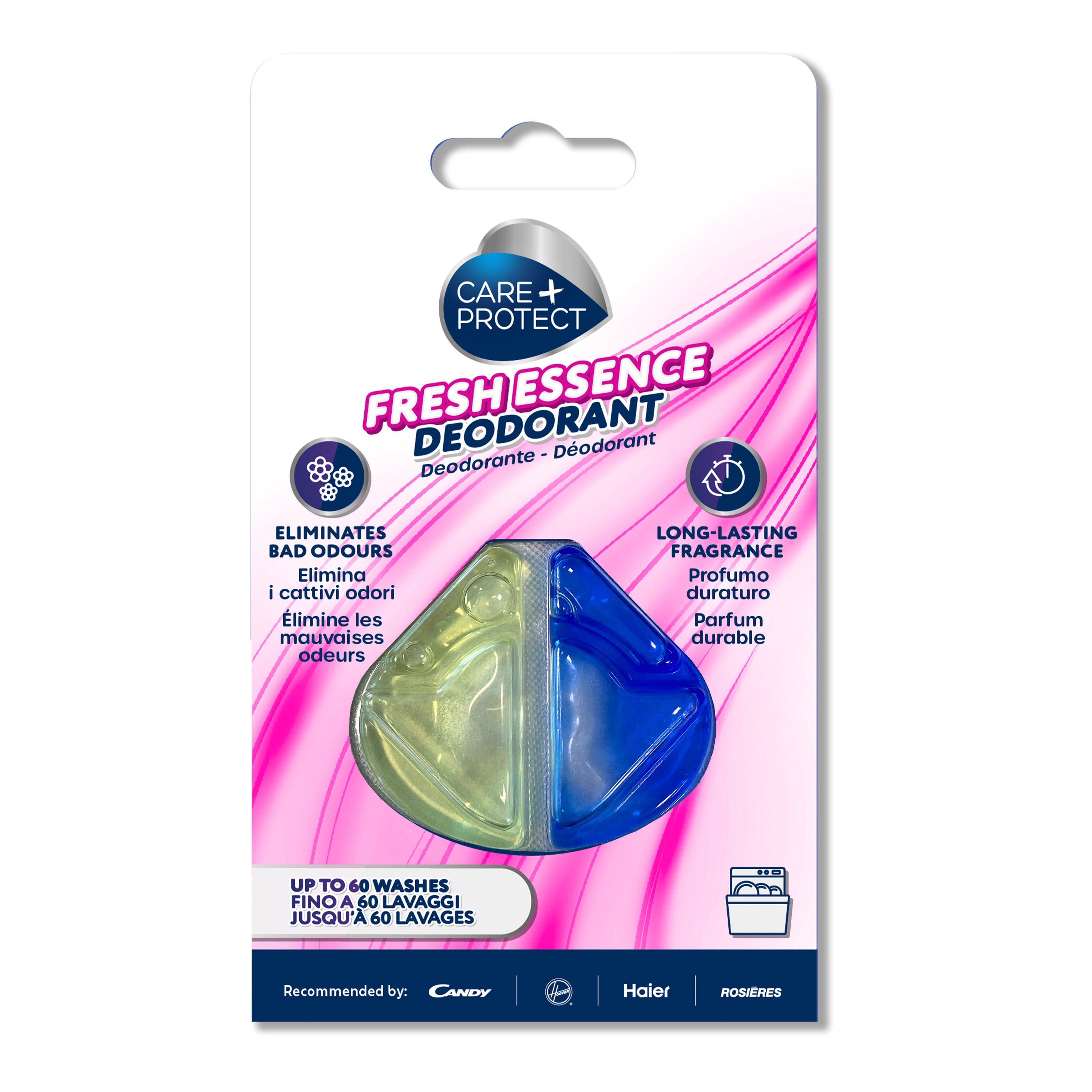 Care + Protect CarePlus Protect – Geschirrspüler-Deo Frische Essence – Gel, 60 Zyklen, für Geschirrspüler