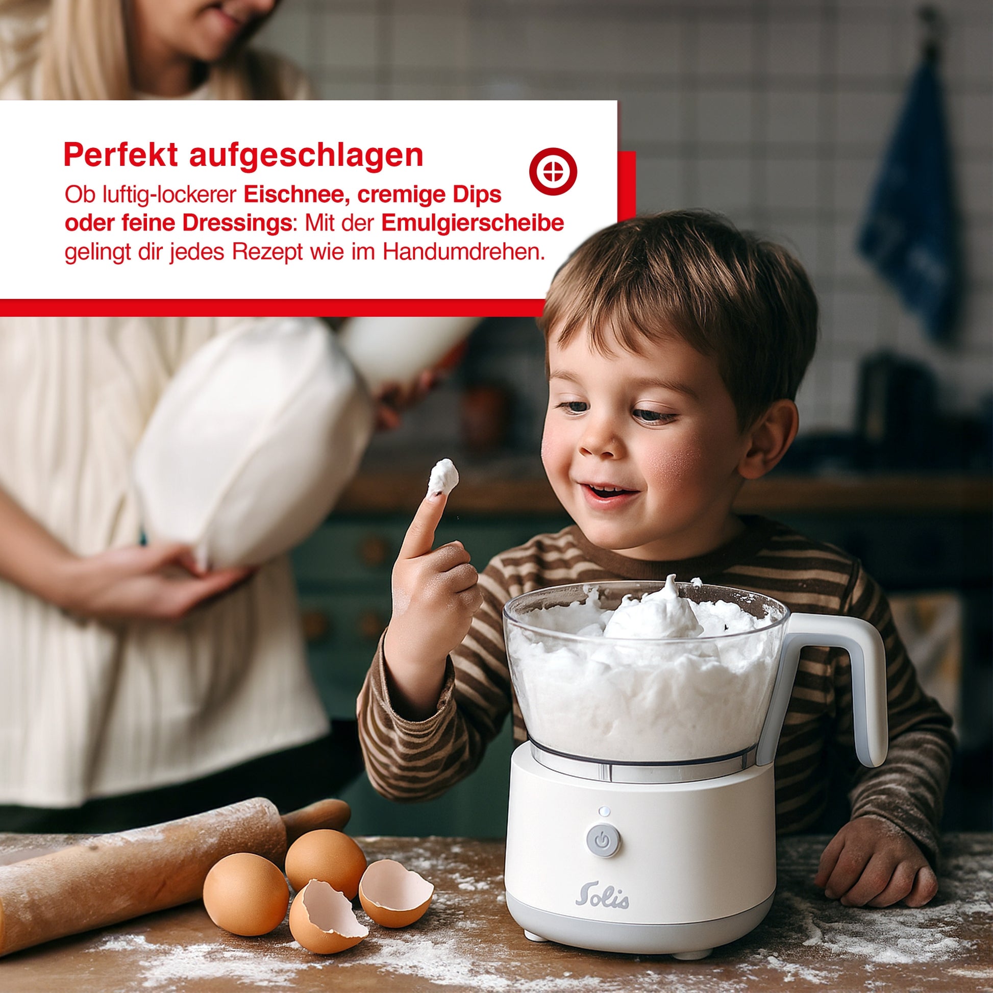 Solis Multi Chopper Typ 8330 – 1 l, 200 W, 5 Klingen, spülmaschinenfest – weiss