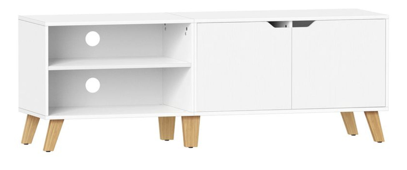 Vasagle TV-Möbel – Weiss, Spanplatte, 140 × 45 × 40 cm