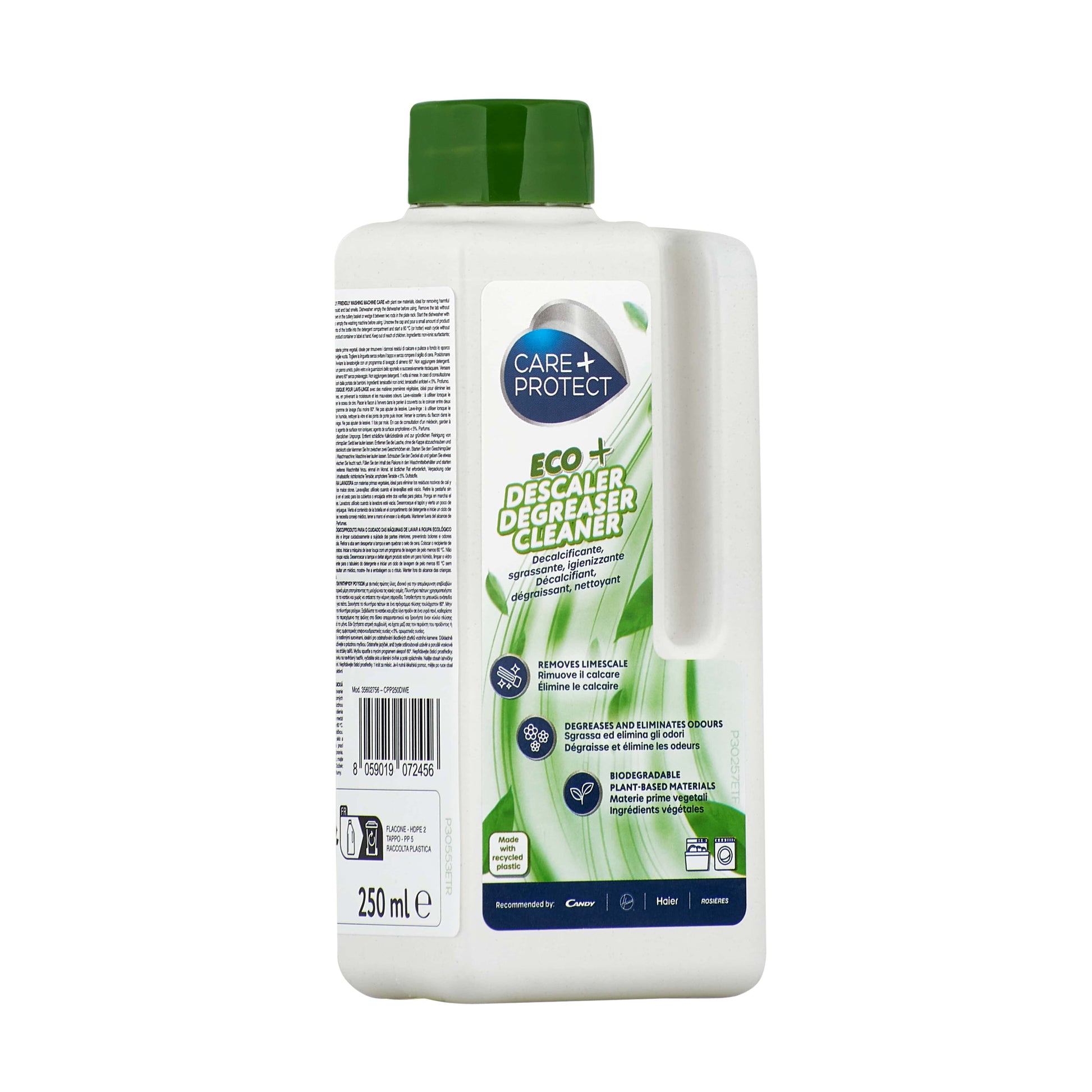 Care + Protect CarePlus Protect ECO+ 3-in-1 Entkalker für Geschirrspüler und Waschmaschine – Flüssigkeit, Flasche – 250 ml