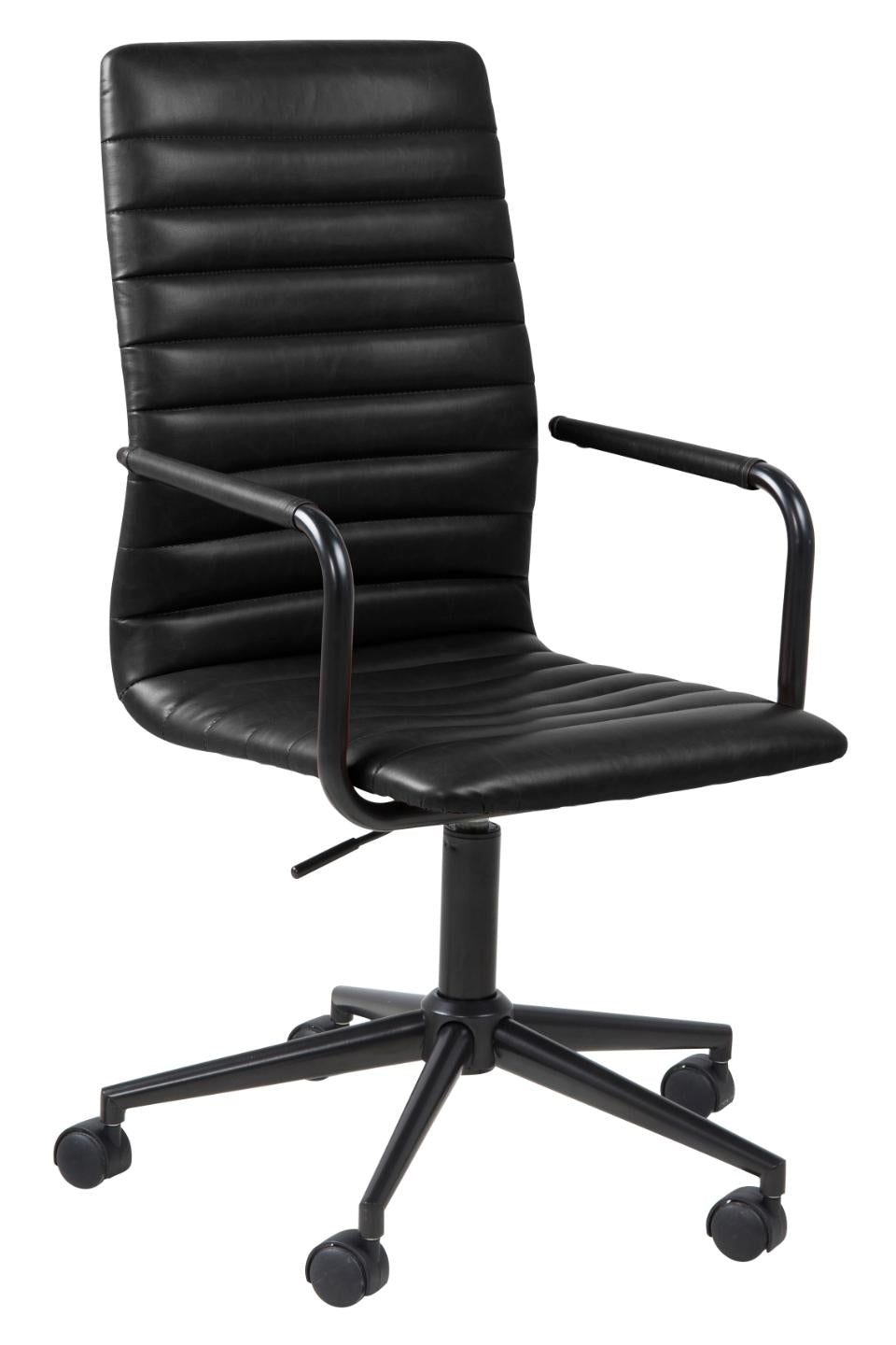 Actona AC Design Bürostuhl Winslow – Kunstleder, schwarz