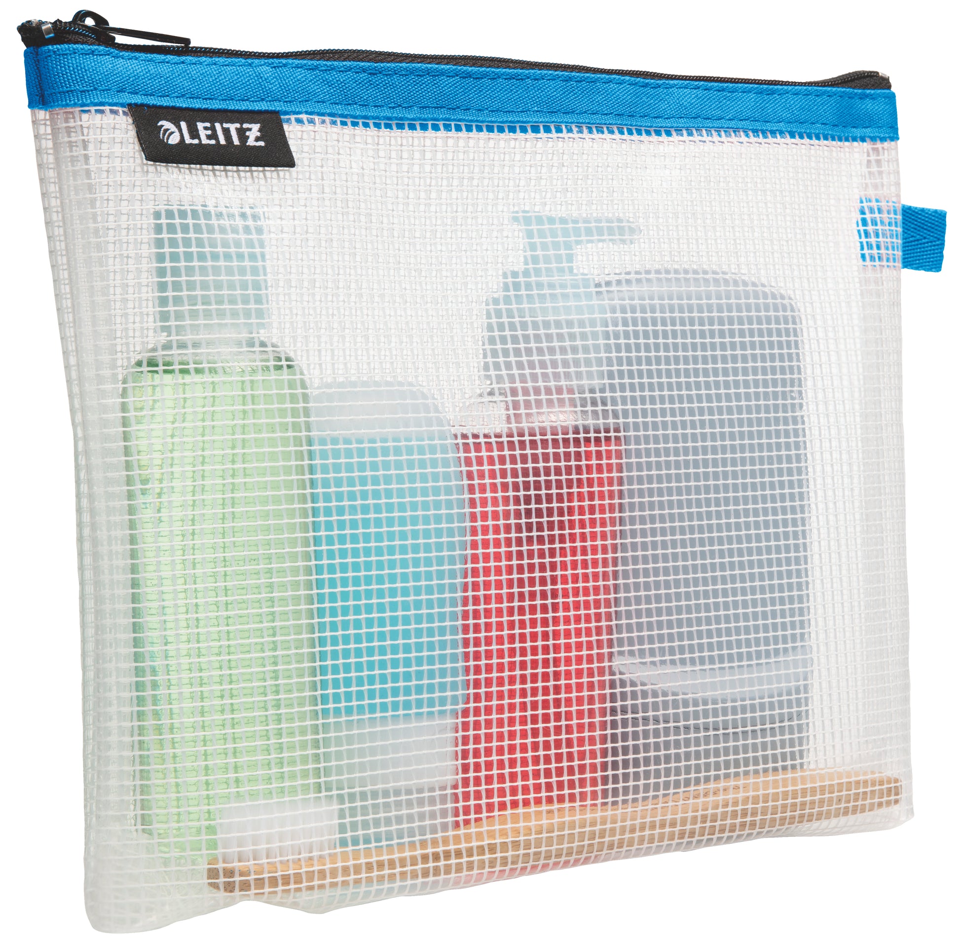 Leitz Kosmetiktasche – wasserfest – 240 × 170 × 30 mm – blau – EVA – 1 Stk.