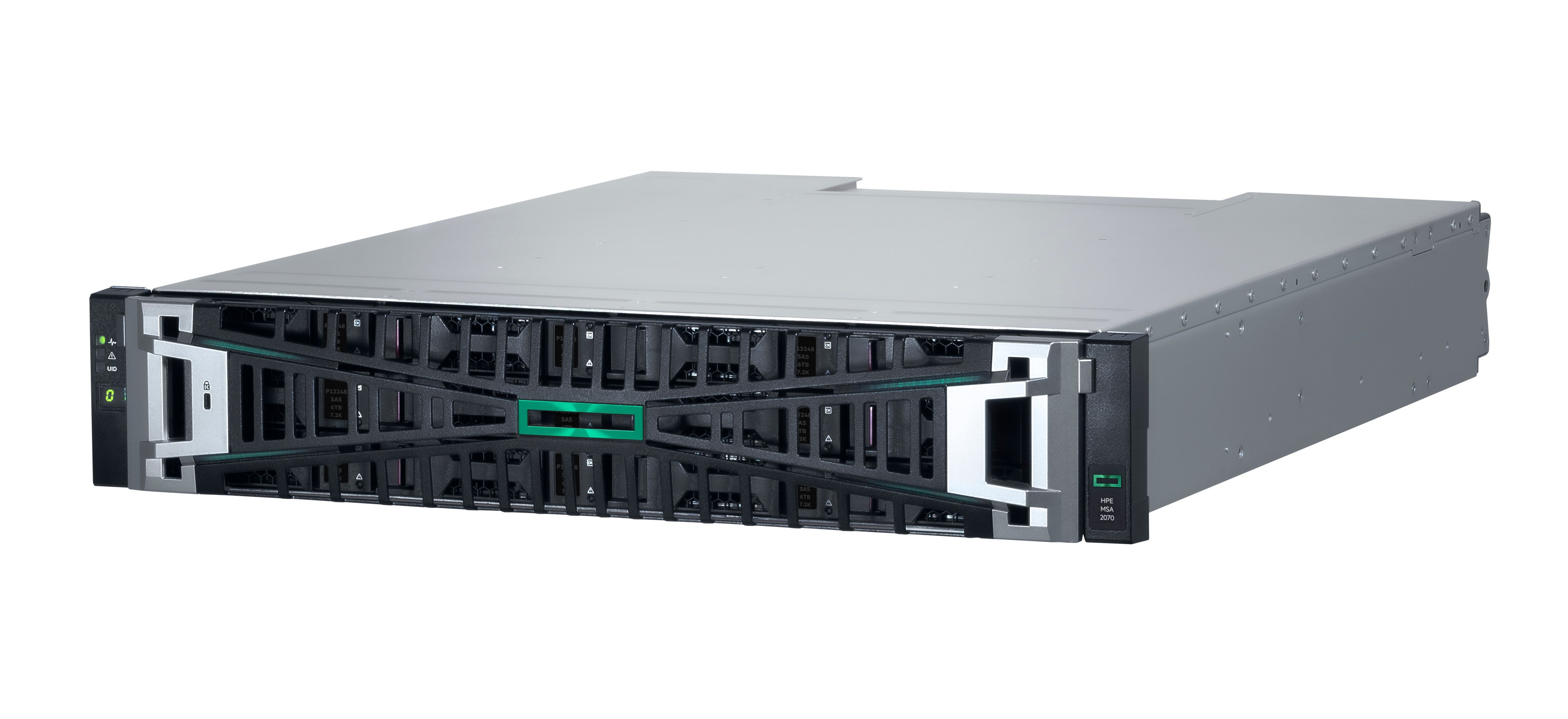 HPE MSA 2070 LFF – Rack 2U SAN – 25GbE, für HDD/SSD