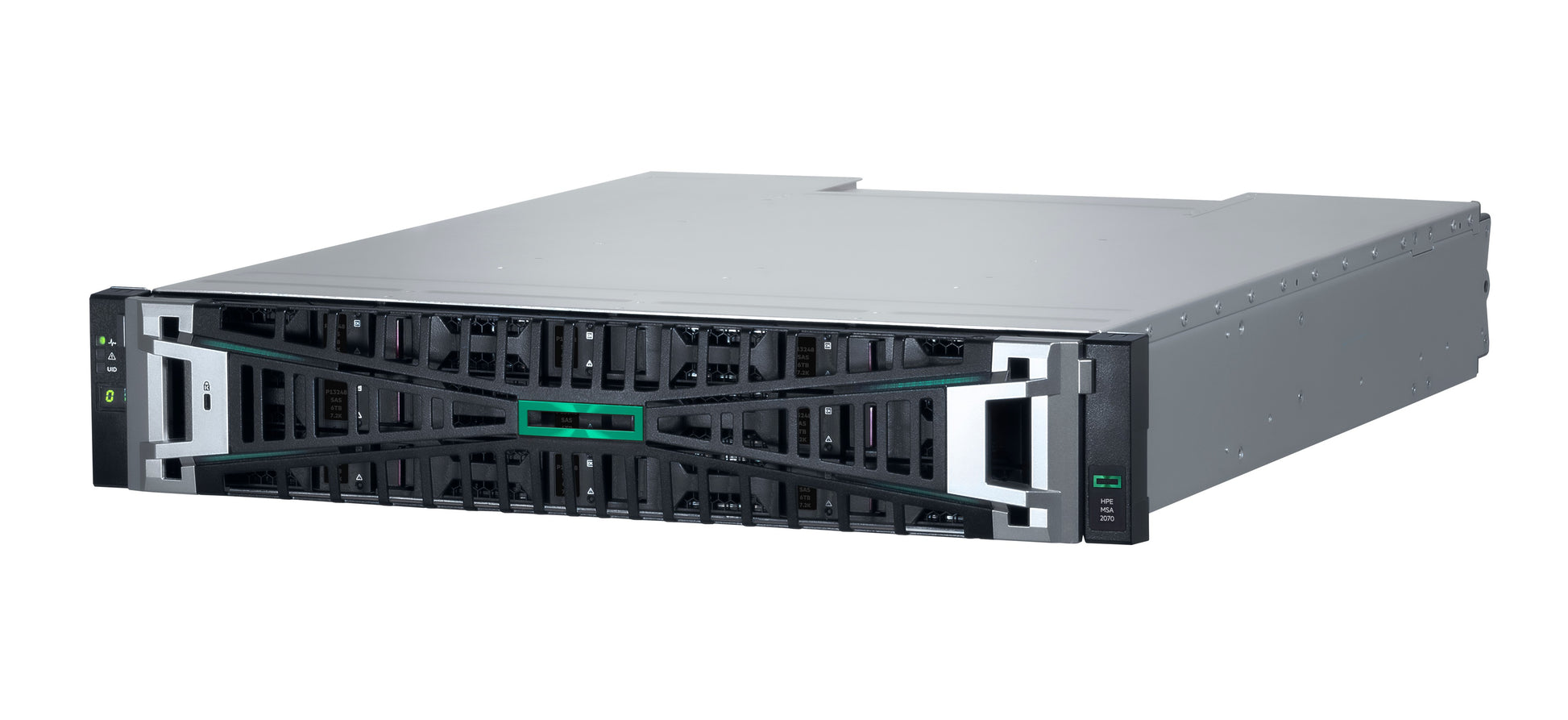 HPE MSA 2070 – Rack 2U SAN – 2×12Gb SAS, für 3,5" HDD/SSD