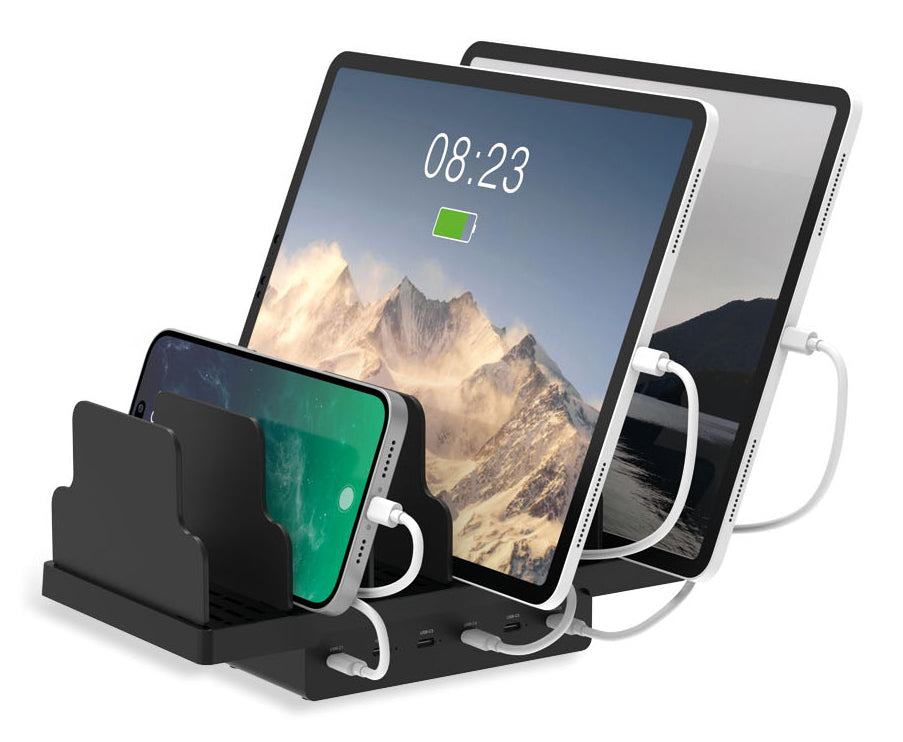 LMP SmartCharge 6P Ladegerät – 72 W, 6× USB-C, GaN – für USB-C-Geräte