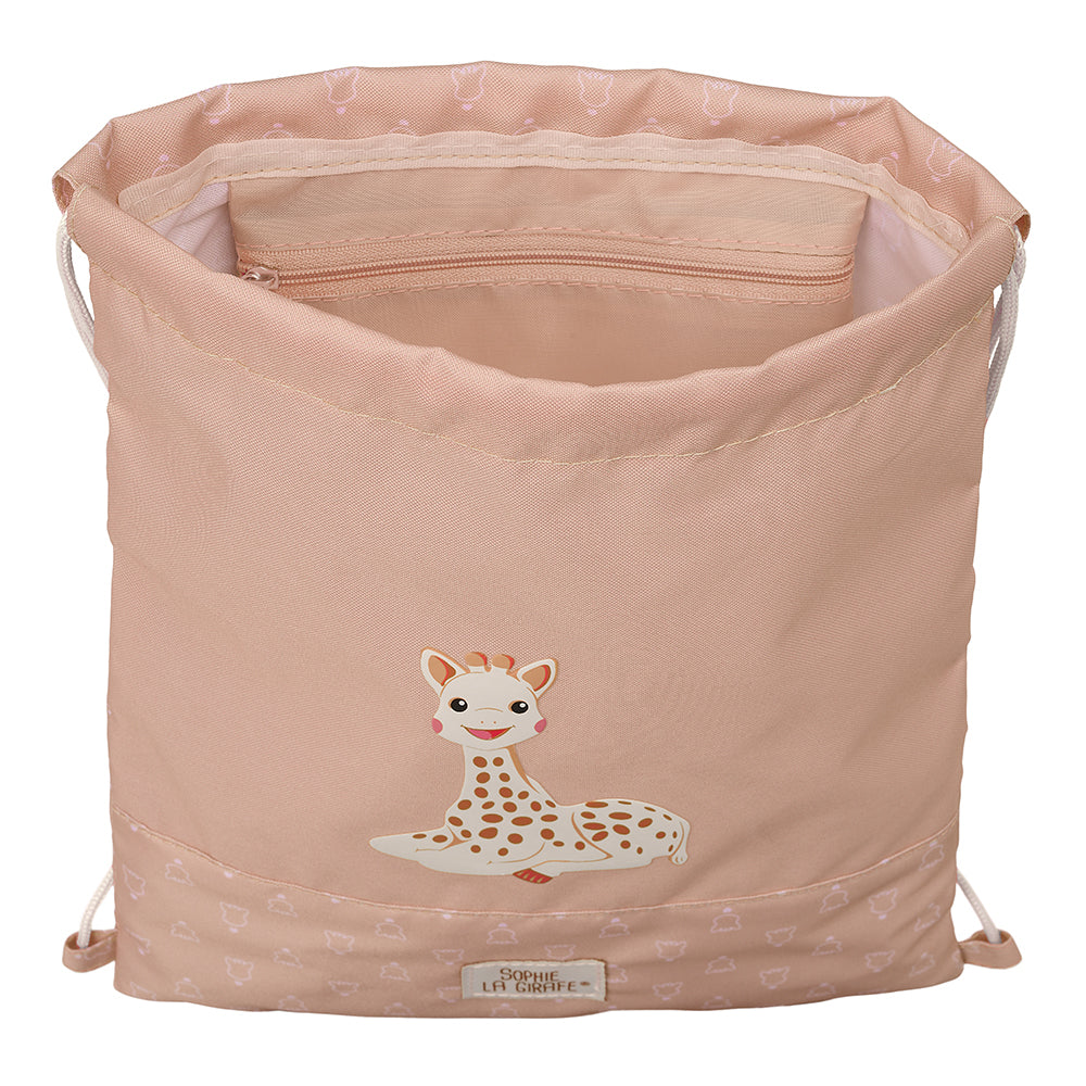 Safta Sportbeutel Sophie la Girafe – 3 l, braun, 26 × 34 cm