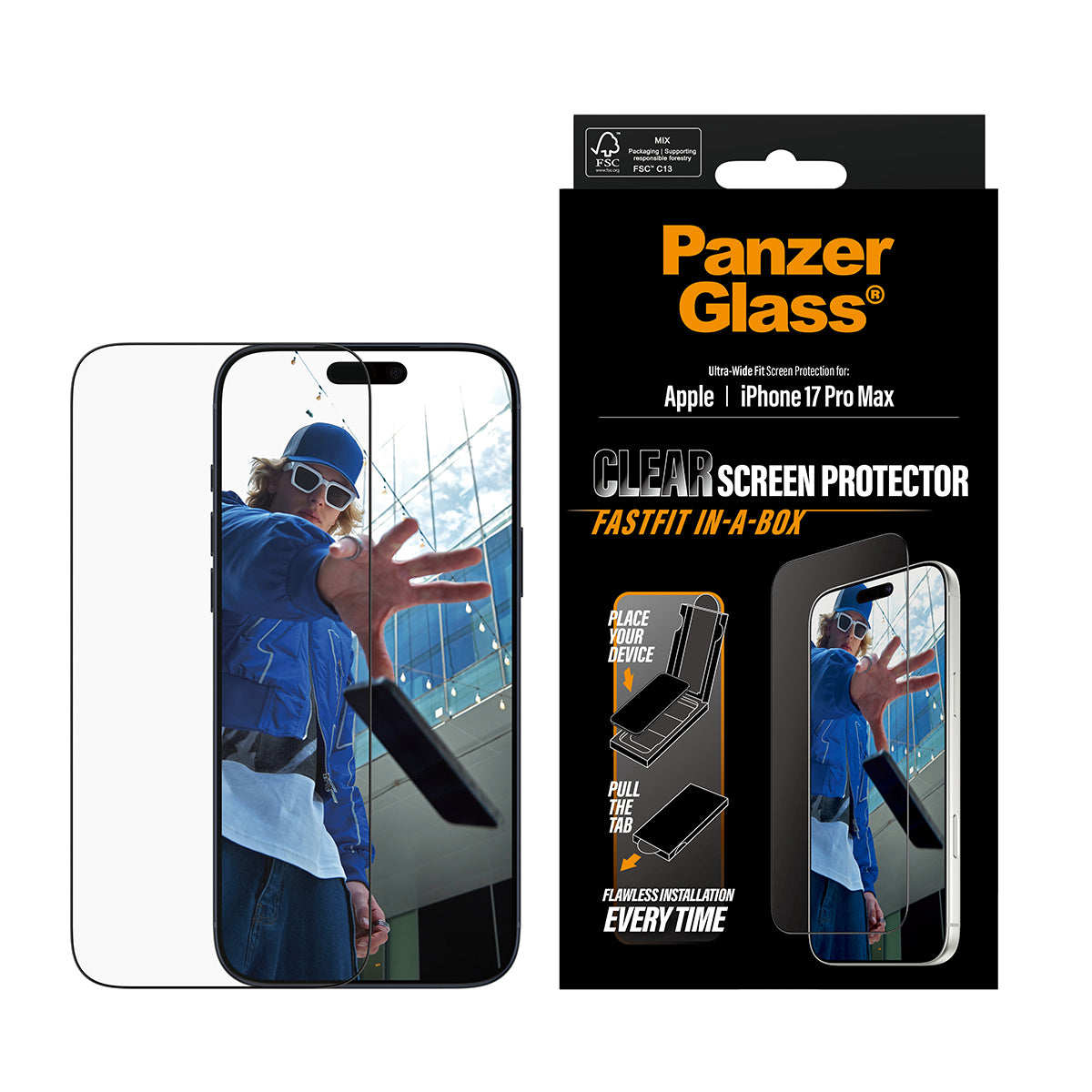 PanzerGlass Displayschutzfolie – für iPhone 17 Pro Max