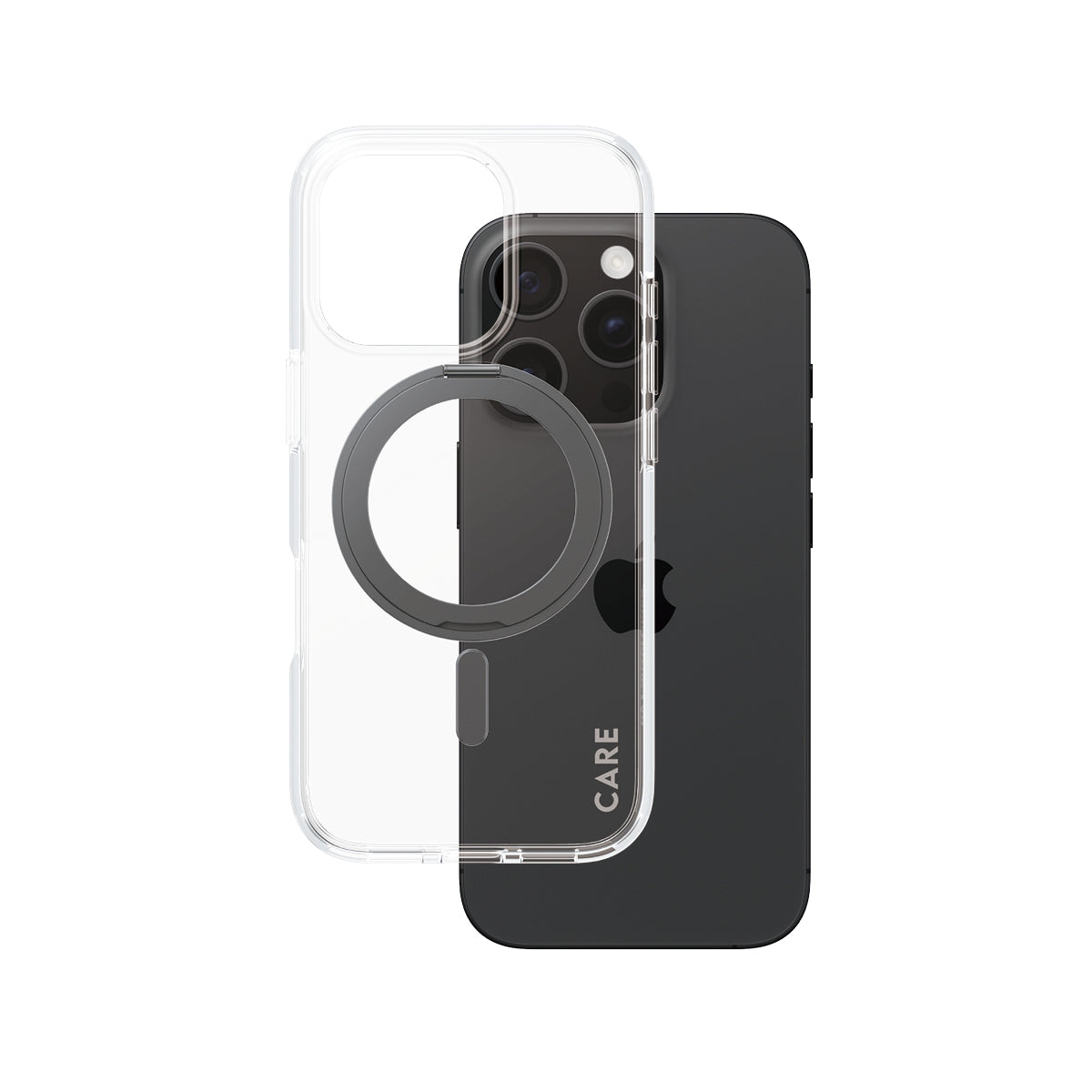PanzerGlass CARE Feature Backcover – für Apple iPhone 16 Pro, Schwarz, bis 4,8 m sturzsicher
