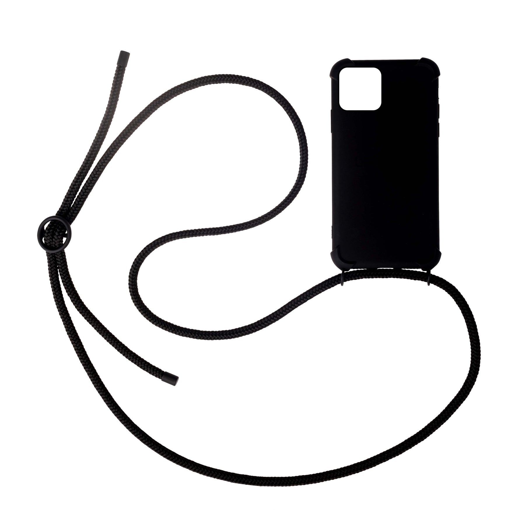 Urbany's Necklace Case Backcover – für Apple iPhone 15 Pro Max, Polypropylen Multifilem, Schwarz, mit Halsband
