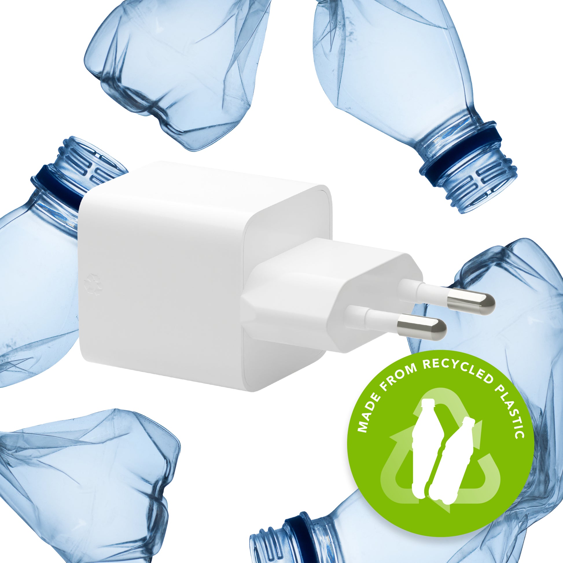 dbramante1928 Wandladegerät USB Wandladegerät 30 W – USB-C×1, USB-A×1 – PD – EU-Stecker (Typ C) – Weiss
