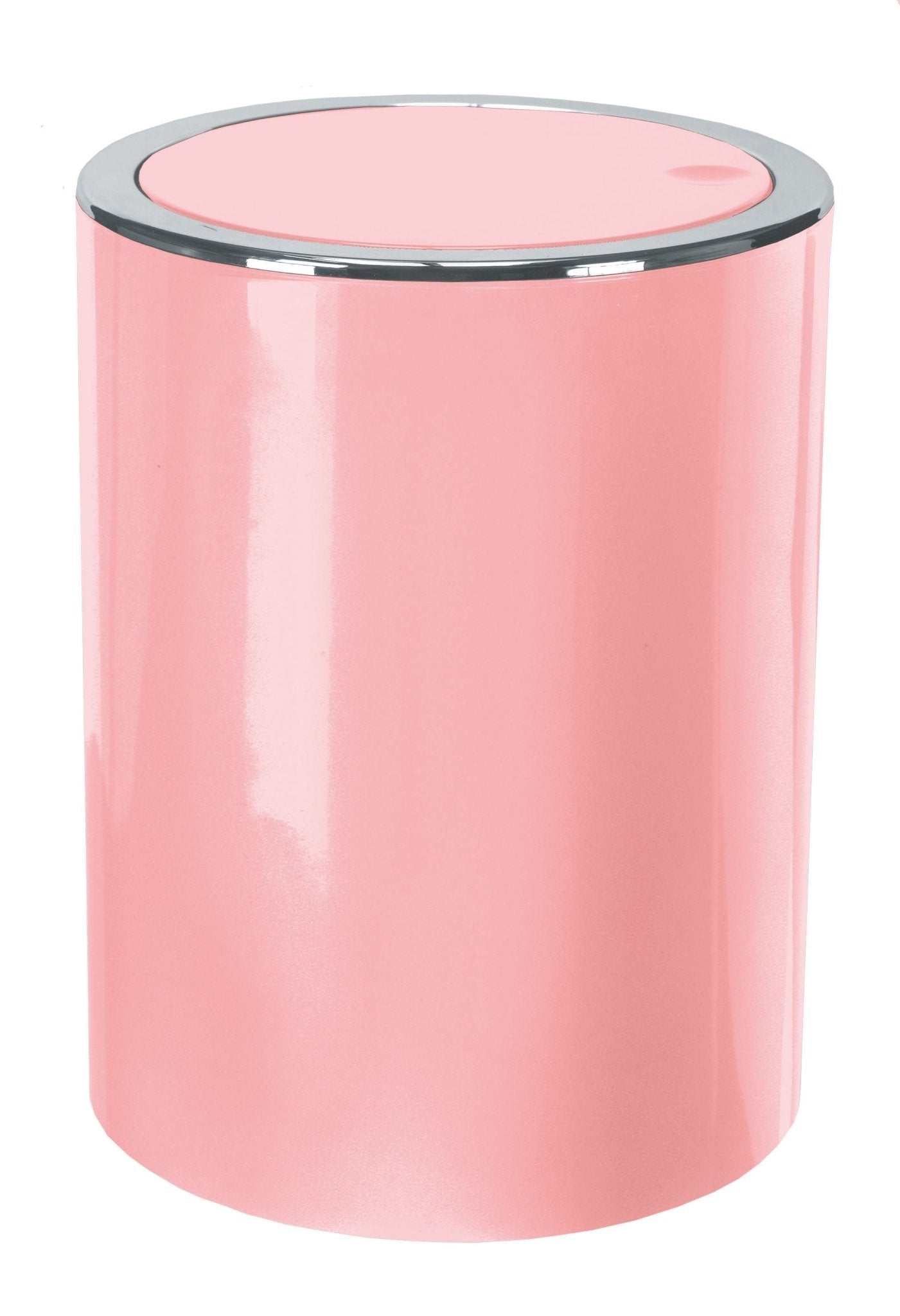 Kleine Wolke Schwingdeckel-Abfalleimer Clap – 5 l – Kunststoff (ABS), oval – rosa