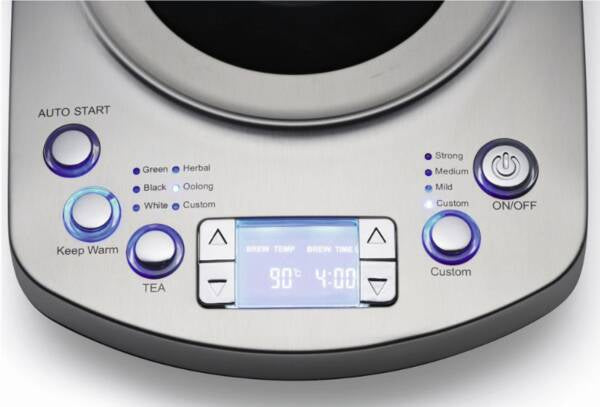 Solis 5518 – Tee- & Wasserkocher, 1,7 l, 2200 W, Edelstahl, Silber, Warmhalten, LCD-Display