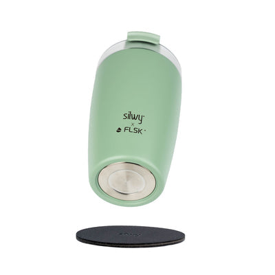 Silwy Thermobecher – 350 ml, Grün, Magnet-Thermobecher