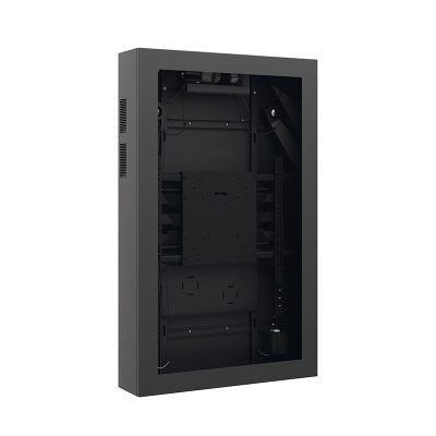 Hagor Outdoorgehäuse Portrait für 65" Displays, IP65, entspiegeltes Sicherheitsglas, VESA-Halterung, Schwarz