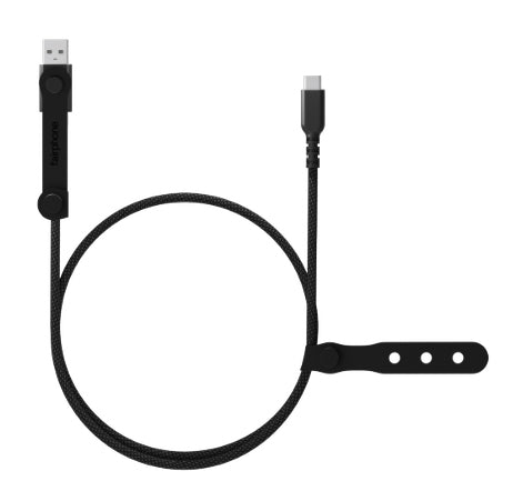 Fairphone USB-C auf USB-C Kabel – USB 2.0 (480 Mbit/s) – 1 m – Schnellladung – TPE-Mantel – Schwarz