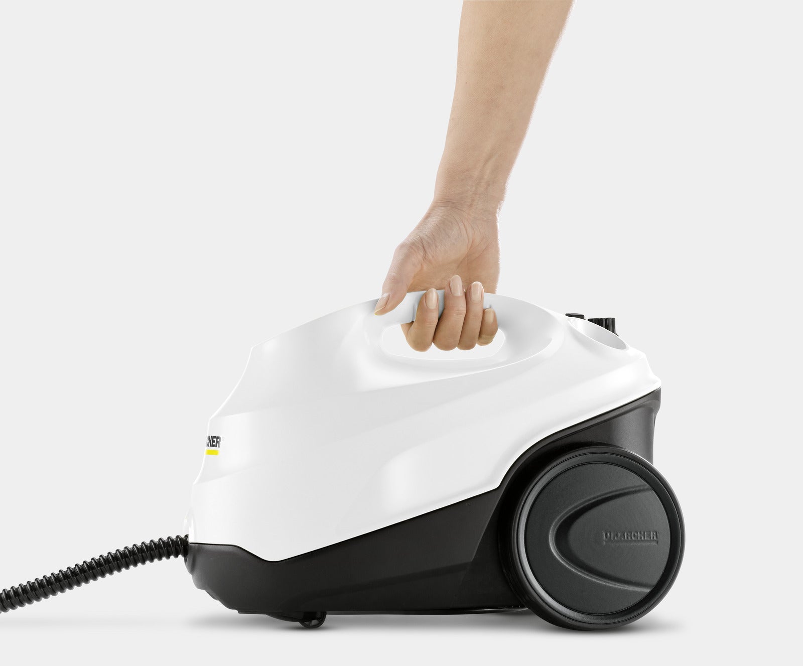 Kärcher SC 3 EasyFix – Dampfreiniger – 1900 W, 3,5 bar, 1 l, Aufheizzeit 0,5 min, Weiss/Schwarz