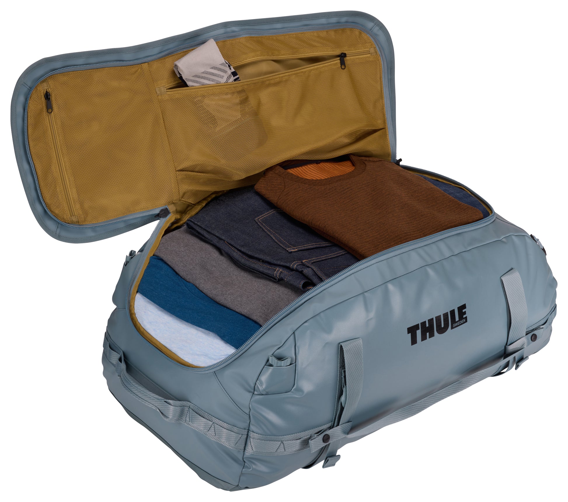 Thule Chasm – Reisetasche, 90 l, Polyester, Grau, 76,5 × 35 × 45 cm