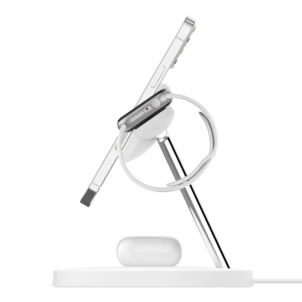 Belkin Ladestation – Qi, 3-in-1, MagSafe-kompatibel – für iPhone 12, iPhone 13