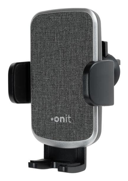 ONIT Auto-Halterung, Lüftung, drehbar, neigbar – für Geräte 55–95 mm – Schwarz, ABS