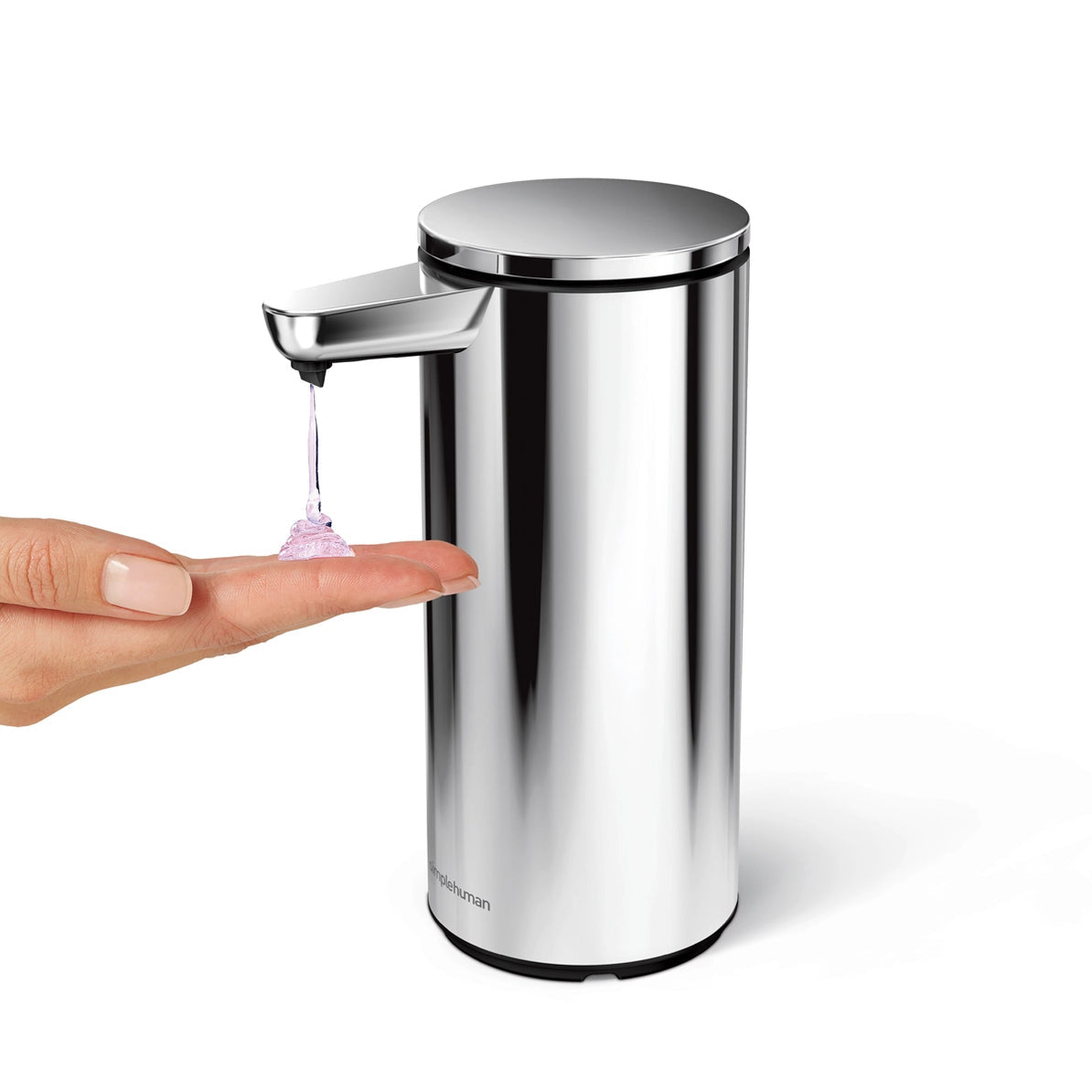 simplehuman ST1092 Automatischer Seifenspender – Edelstahl, Silber, 266 ml