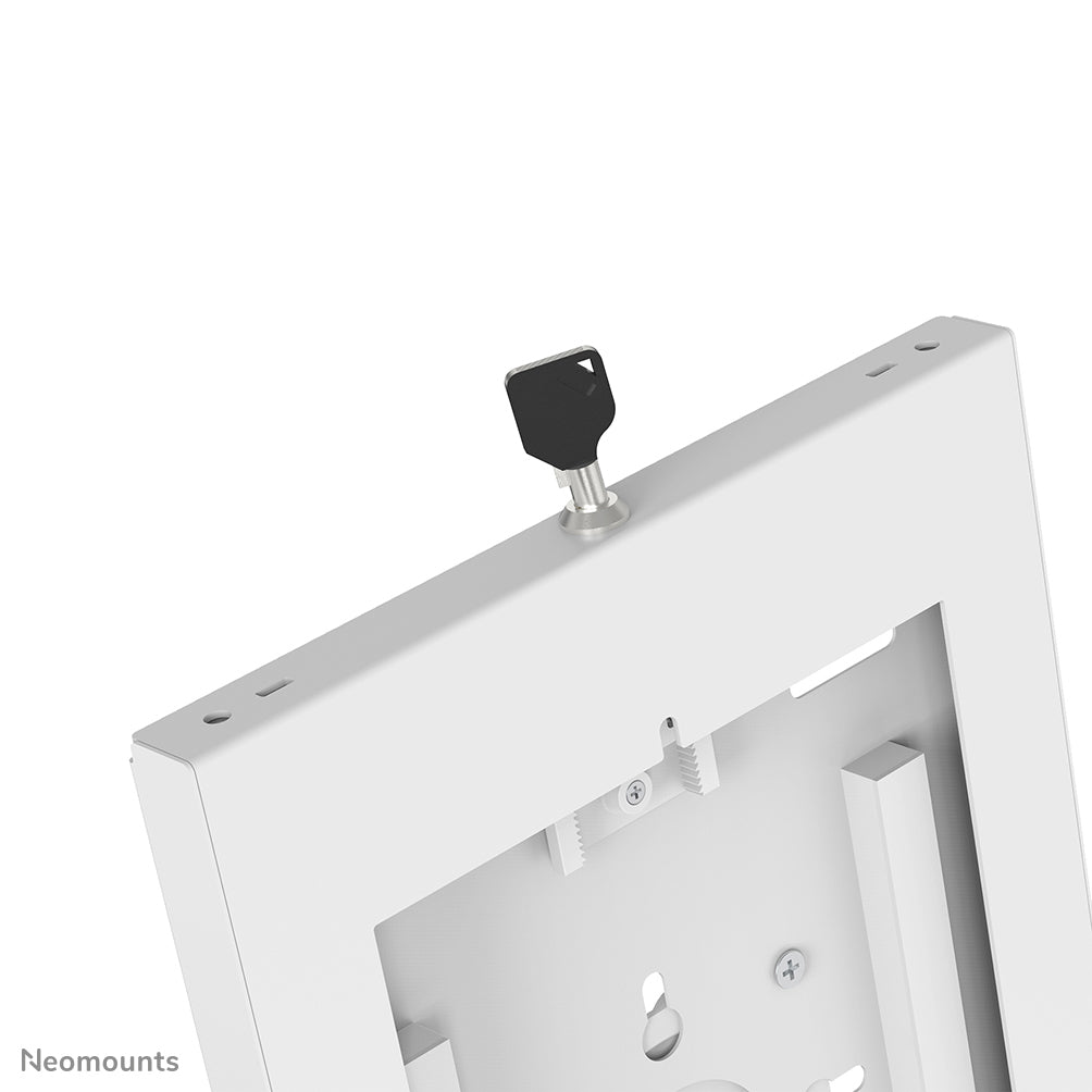 Neomounts Tablet-Tischhalterung – 9,7–11", VESA 75×75, abschliessbar – Weiss