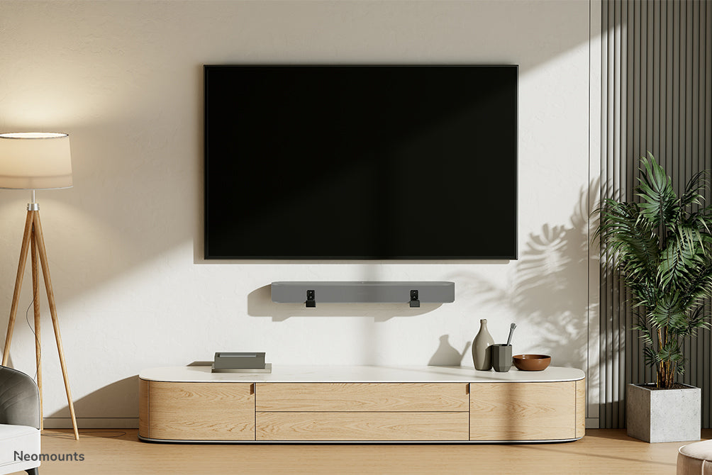 Neomounts AWL29-550BL1 Soundbar-Halterung (Wand) – bis 15 kg – Schwarz