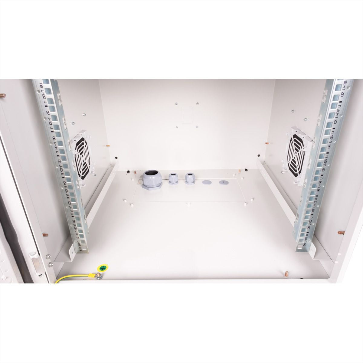ROLINE Pro – 19" Wandverteiler 9U, IP55, abschliessbar, 600 × 600 × 579 mm, lichtgrau