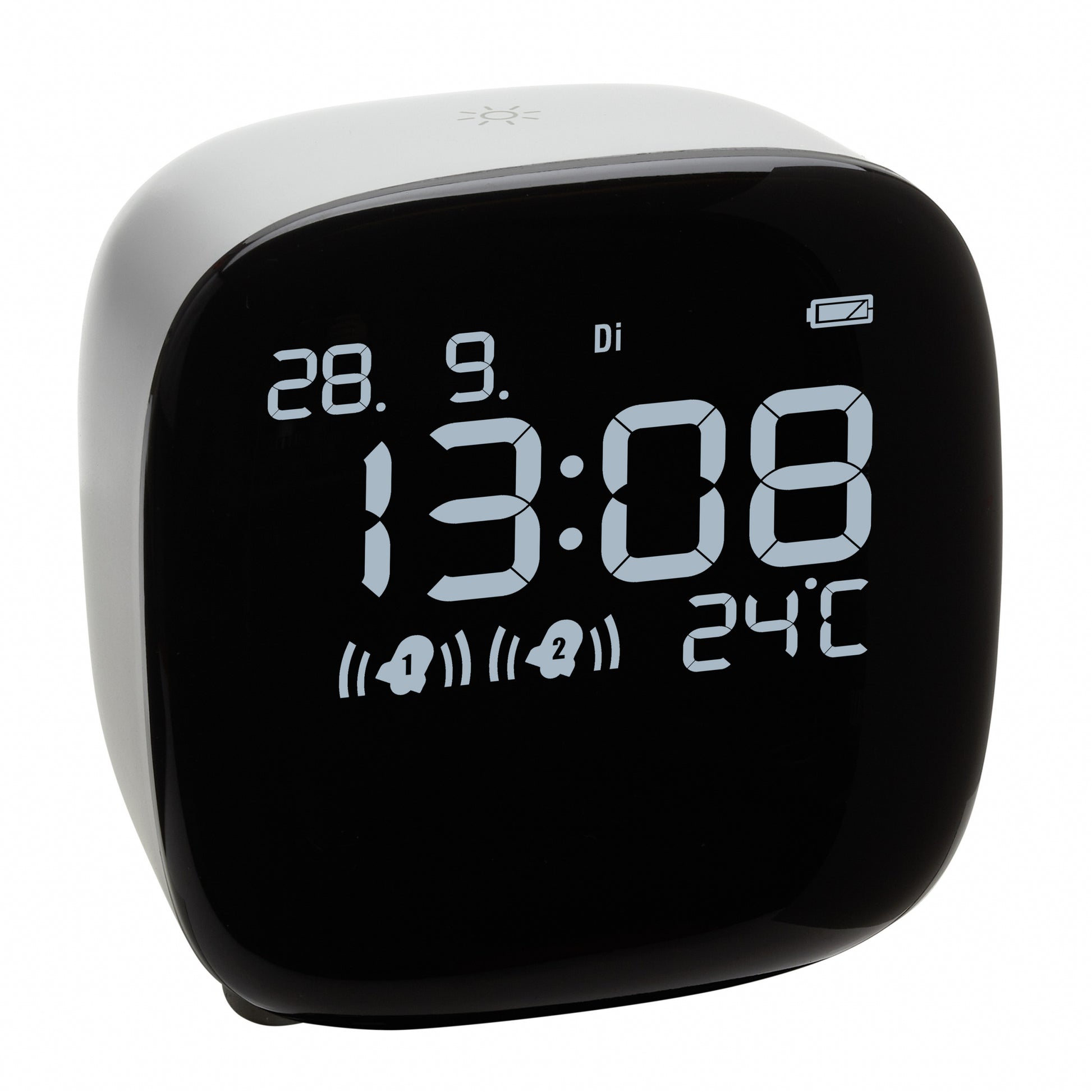 TFA-Dostmann TFA Dostmann Digitalwecker – Snooze, Thermometer, USB, 6,7 × 8,2 × 8,1 cm, weiss, Kunststoff