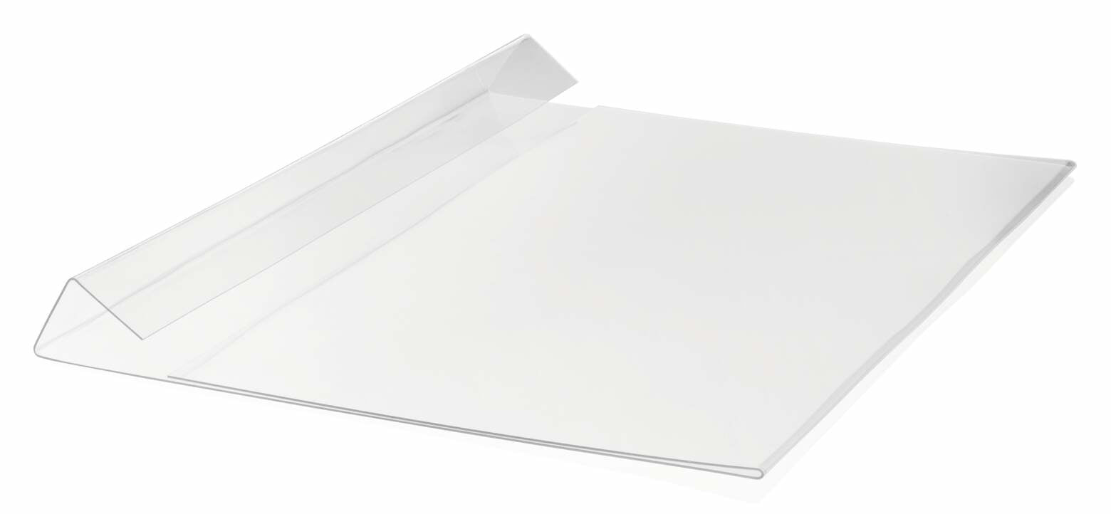 Durable Kennzeichnungstaschen Hard Cover – 297 × 210 mm, transparent, wiederablösbar, für A4 quer, 10er-Pack
