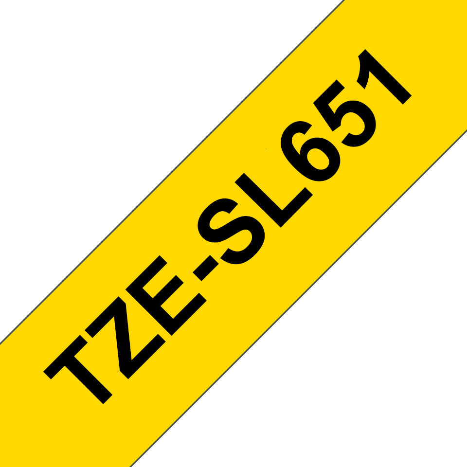 Brother TZe-SL651 Schriftband – Schwarz auf Gold – 30 mm × 8 m, laminiert – für Brother P-touch