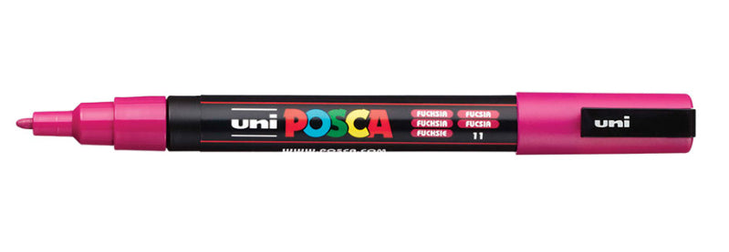 Uni-Ball Kreidemarker – Rund, 0,9–1,3 mm – Fuchsie