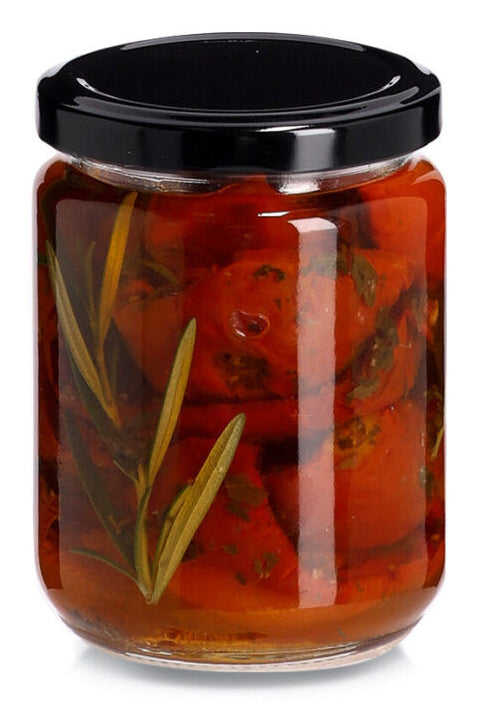 Zeller Present Vorratsdose 220 ml, Ø 7 × 9,2 cm, Glas, Transparent/Schwarz