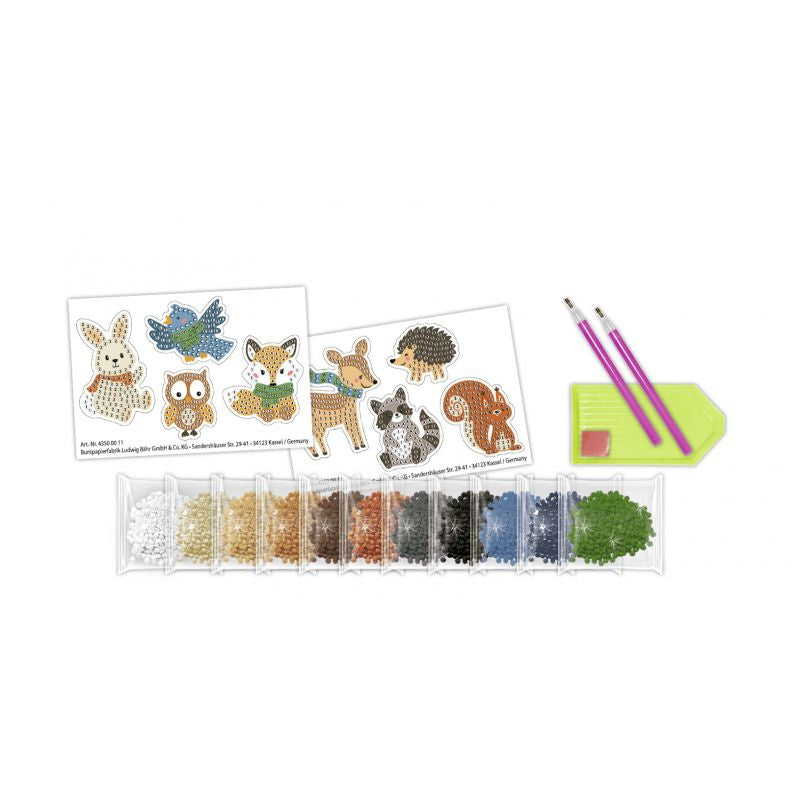 URSUS Diamond-Painting-Set – Tiere – ab 3 Jahren