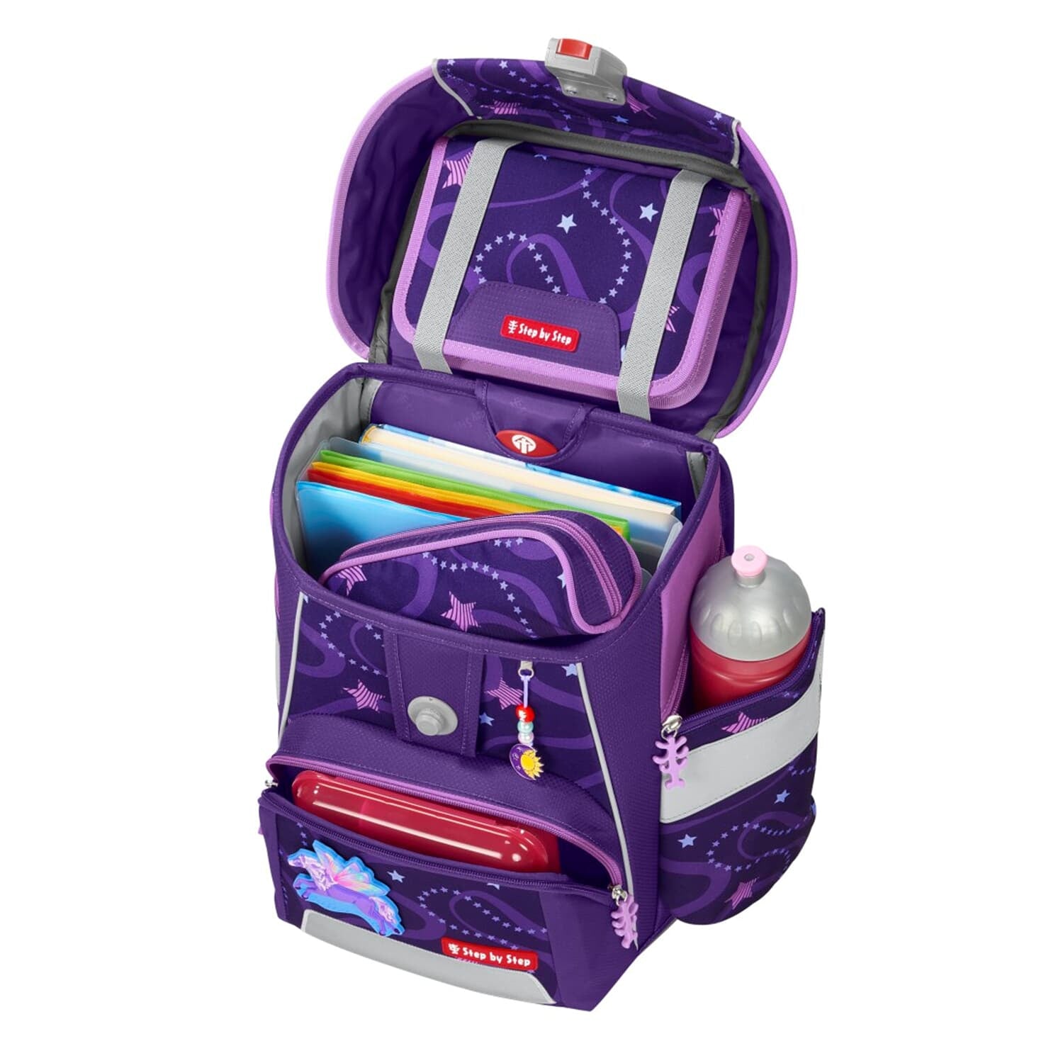 Step by Step Schulrucksack-Set Space – 5-teilig – Pegasus Emily – B 28 × H 37 × T 20 cm