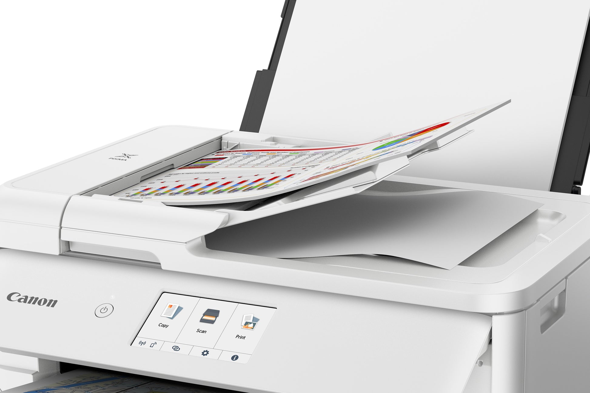 Canon Pixma TS9551Ca – Farbiges Tintenstrahl-MFP A3, 3-in-1 – USB – Duplex, ADF – 15 Seiten/Min S/W, 10 Seiten/Min Farbe