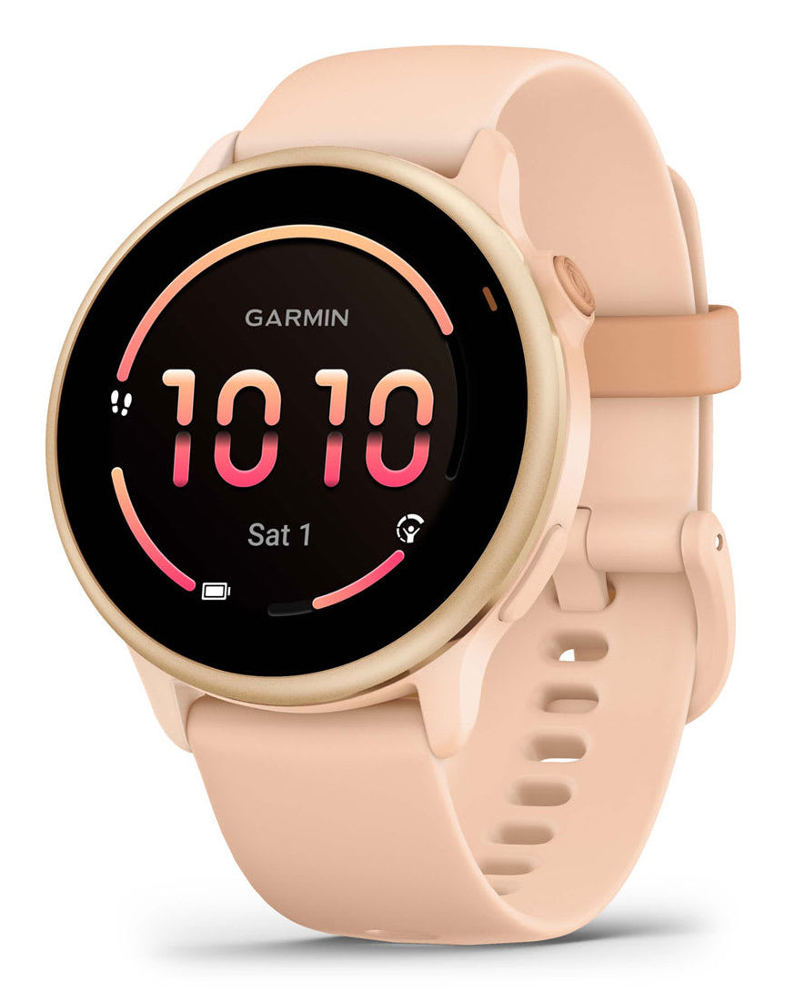 Garmin Vivoactive 6 – Smartwatch – GPS, WLAN, Schwimmen, Pink Dawn, Sportarmband
