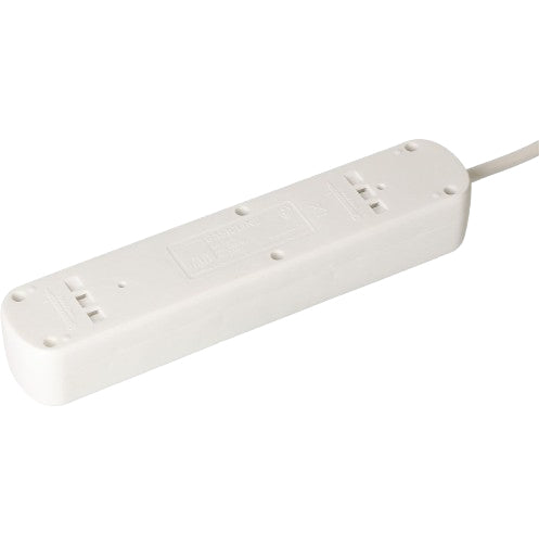 Max Hauri AG Max Hauri Basic-Line Steckdosenleiste, 6×T13, mit Schalter, 1,5 m, Eingang T12, IP20 – weiss