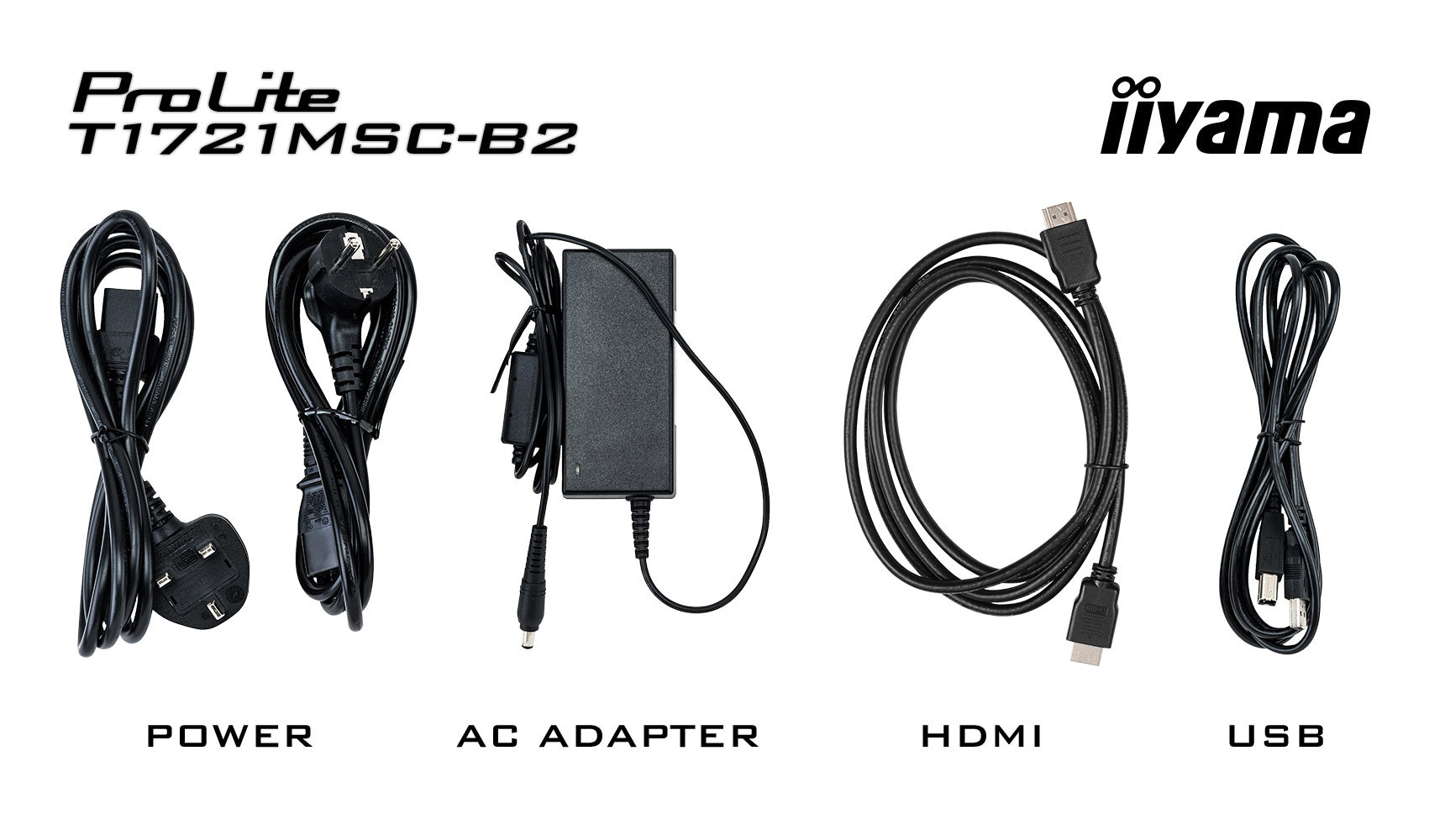 iiyama 17" 1280 × 1024 PCAP 10-Touch – HDMI, VGA