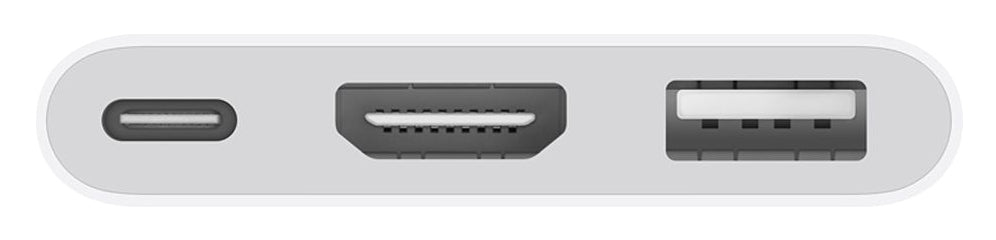 Apple USB-C Multiport-Adapter – HDMI + USB-A + USB-C, USB 3.2 Gen 1, 3840×2160, für iPhone/iPad/Mac