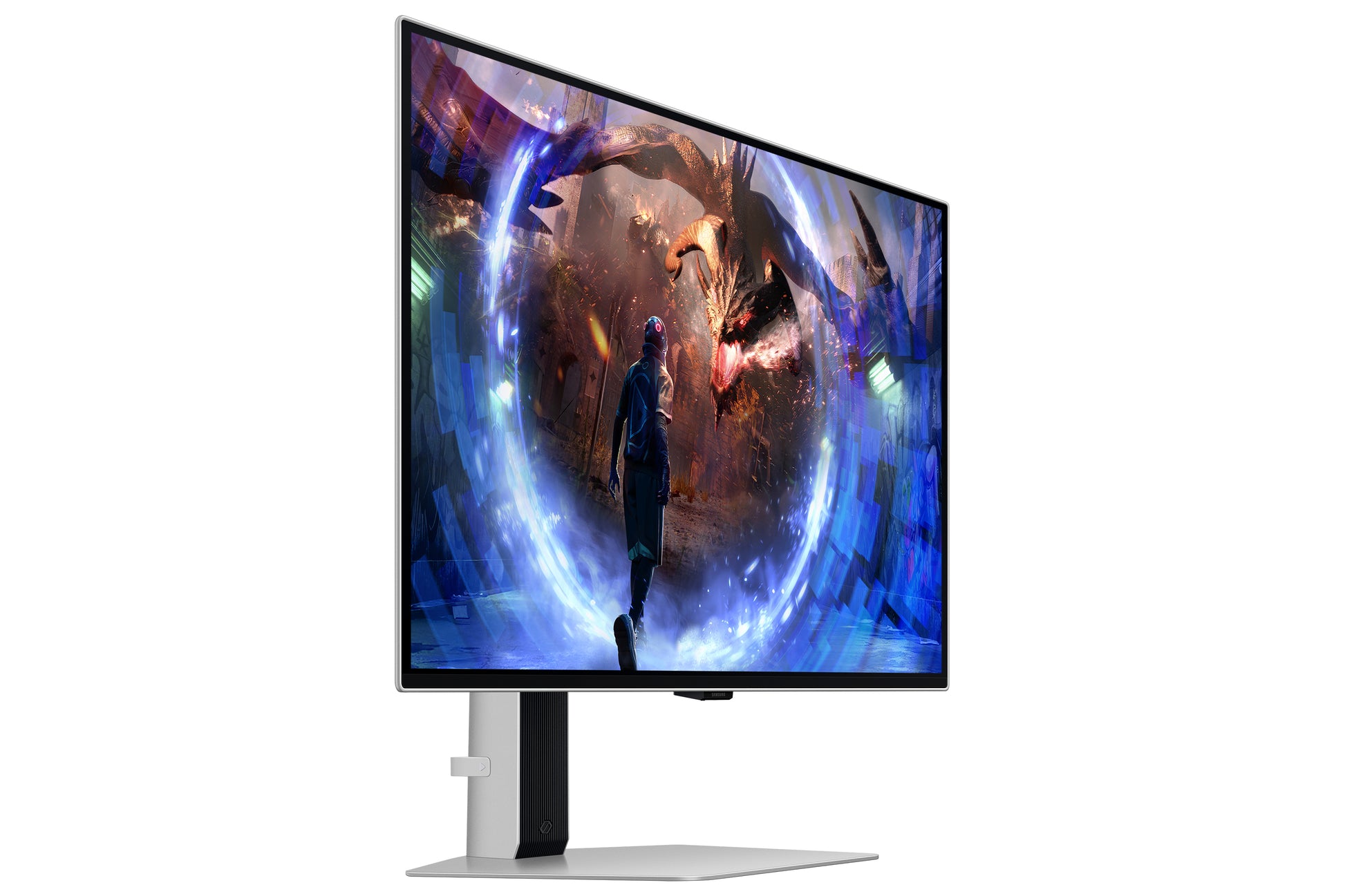 Samsung Odyssey G60Sd – Monitor, 27", 2560 × 1440 (WQHD), OLED, Silber