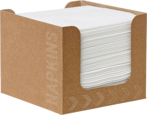 Duni Servietten – weiss – 20 × 20 cm, einlagig – 50 Stück